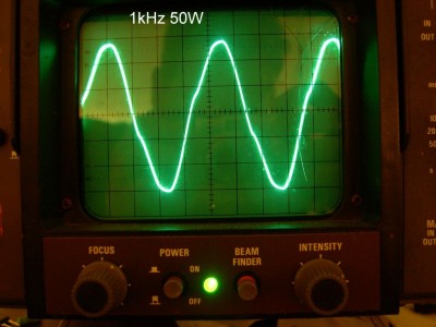 1kHz 50W sin zniekształcony