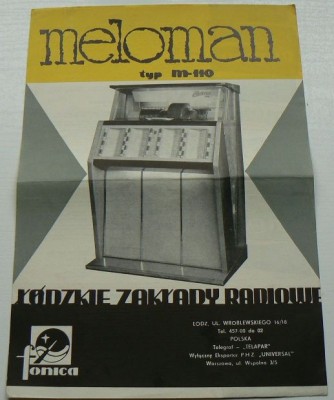 Meloman M110, prospekt Fonica
